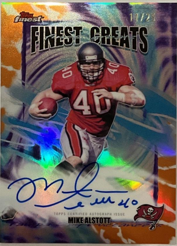 Mike Alstott [Orange Geometric] #FGA-MA