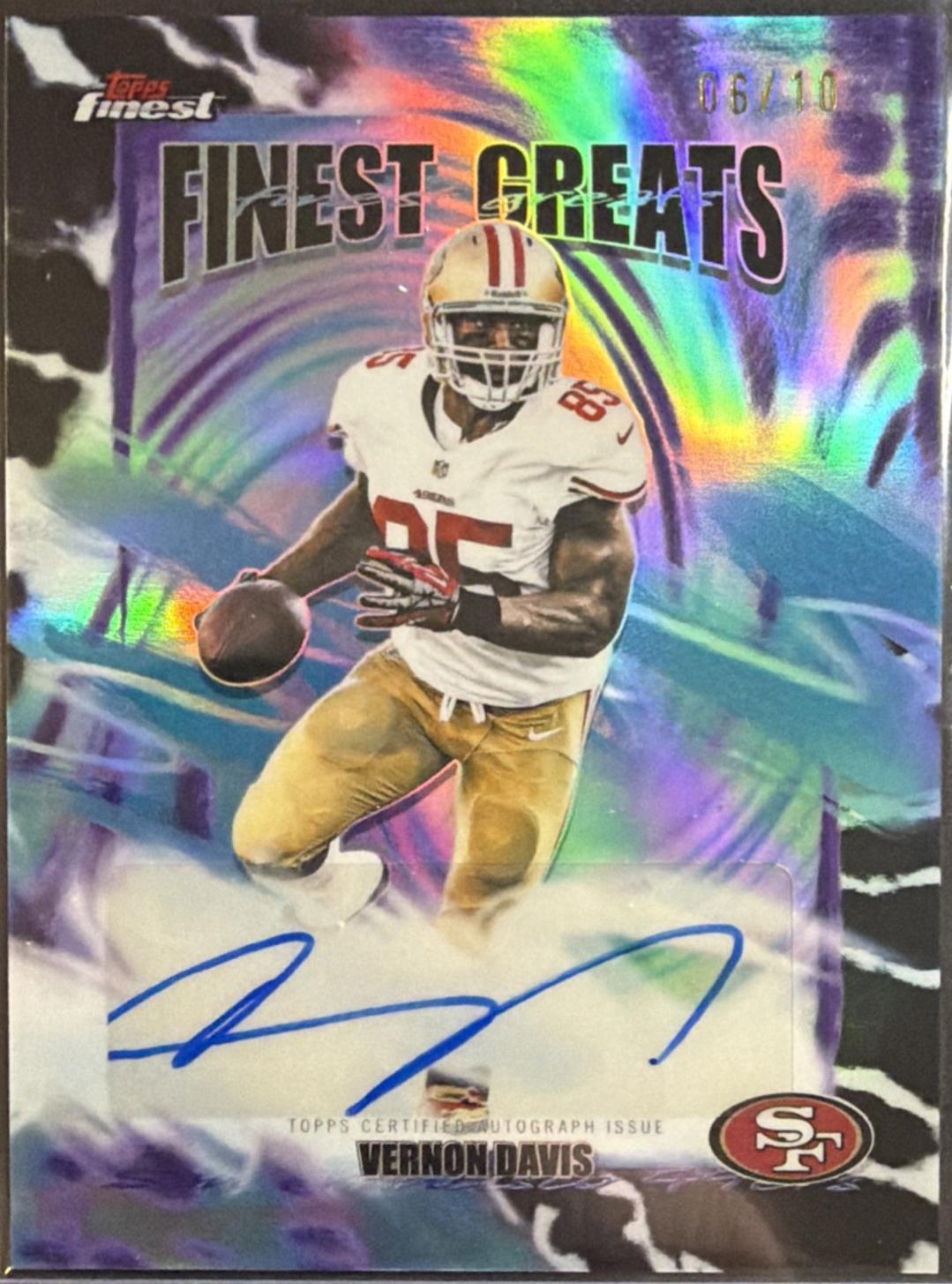 Vernon Davis [Black Geometric] #FGA-VD