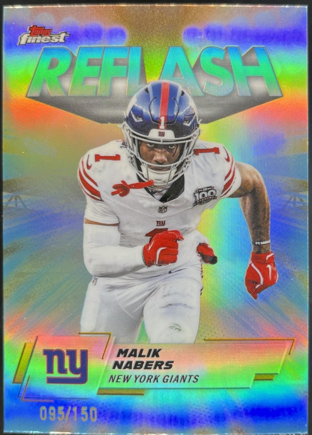 Malik Nabers [Sky Blue Refractor] #RF-16