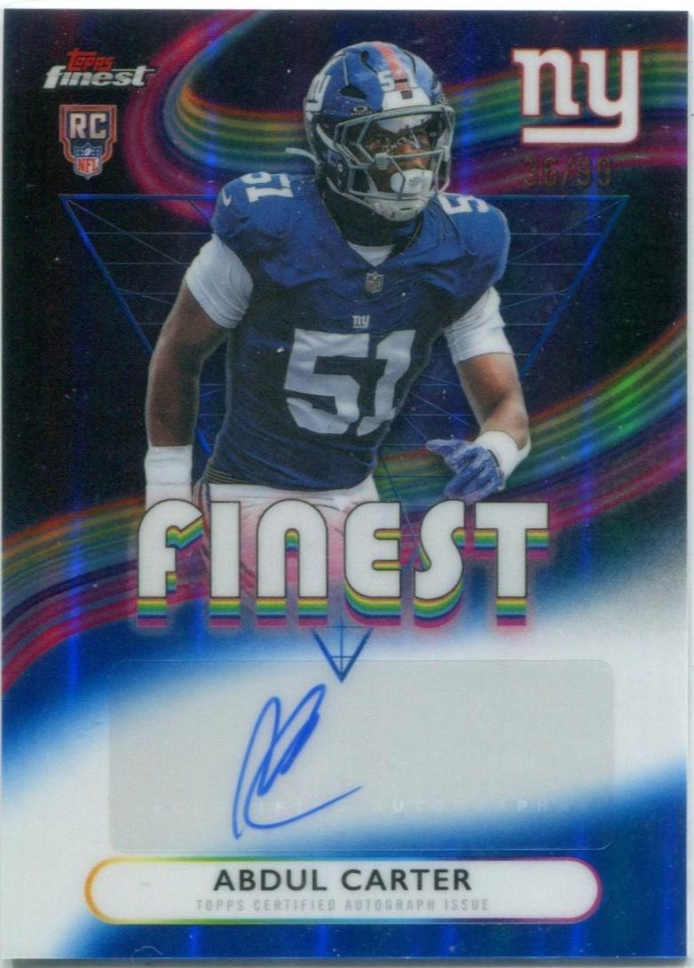 Abdul Carter [Blue Refractor] #RFA-AC