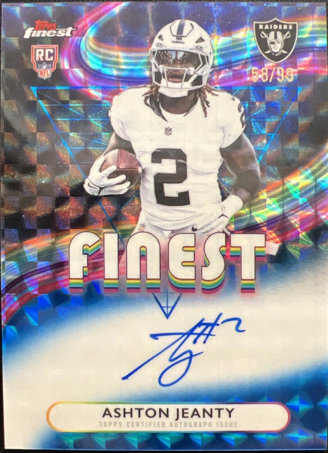 Ashton Jeanty [Blue Refractor] #RFA-AJ