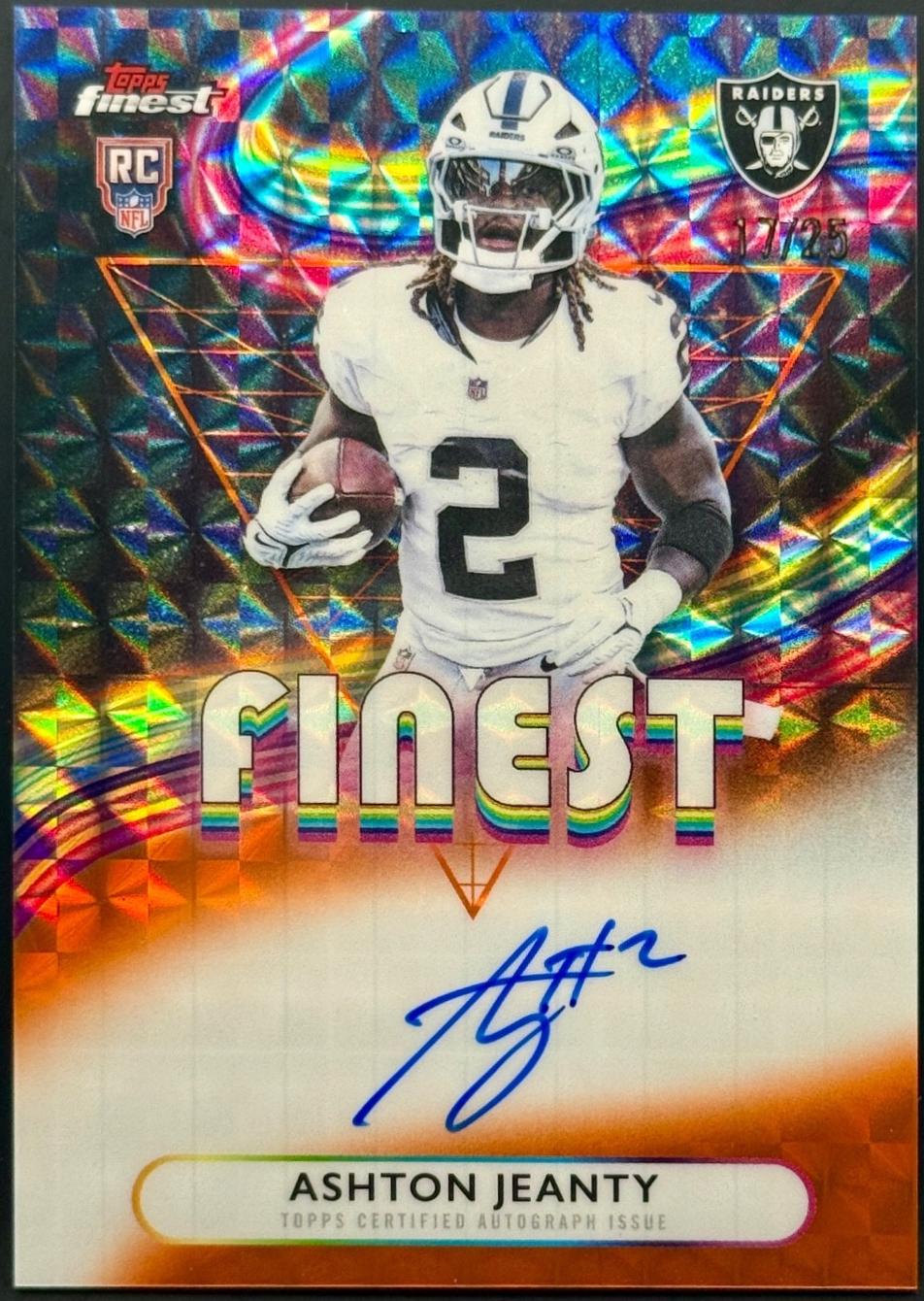 Ashton Jeanty [Orange Refractor] #RFA-AJ