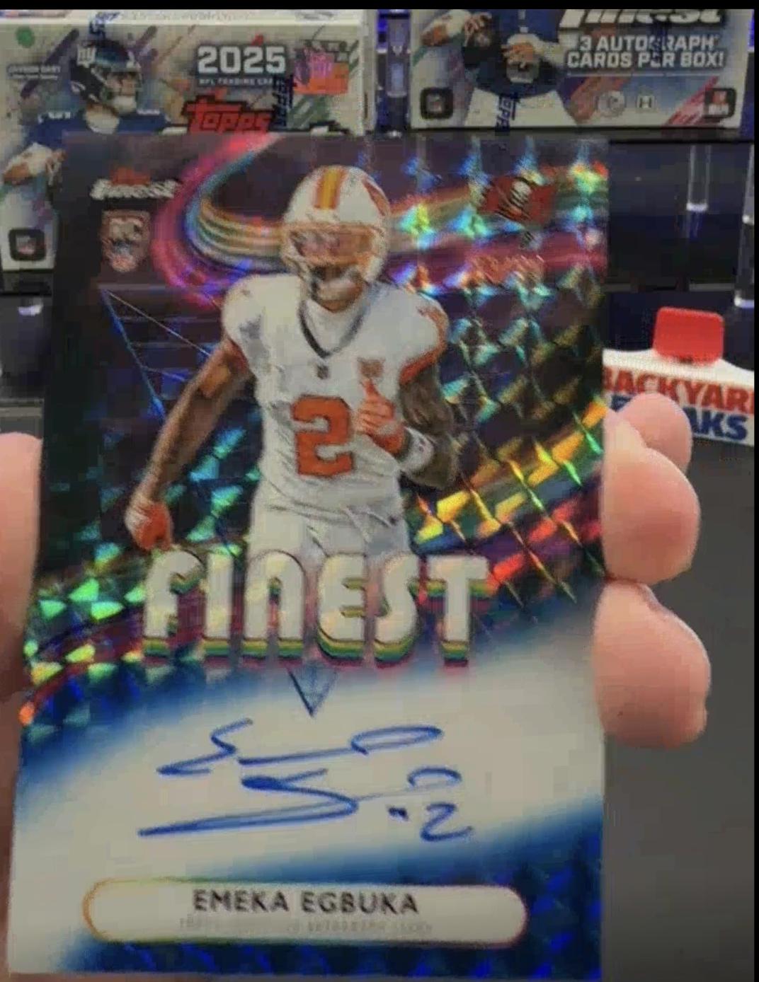 Emeka Egbuka [Blue Refractor] #RFA-EE