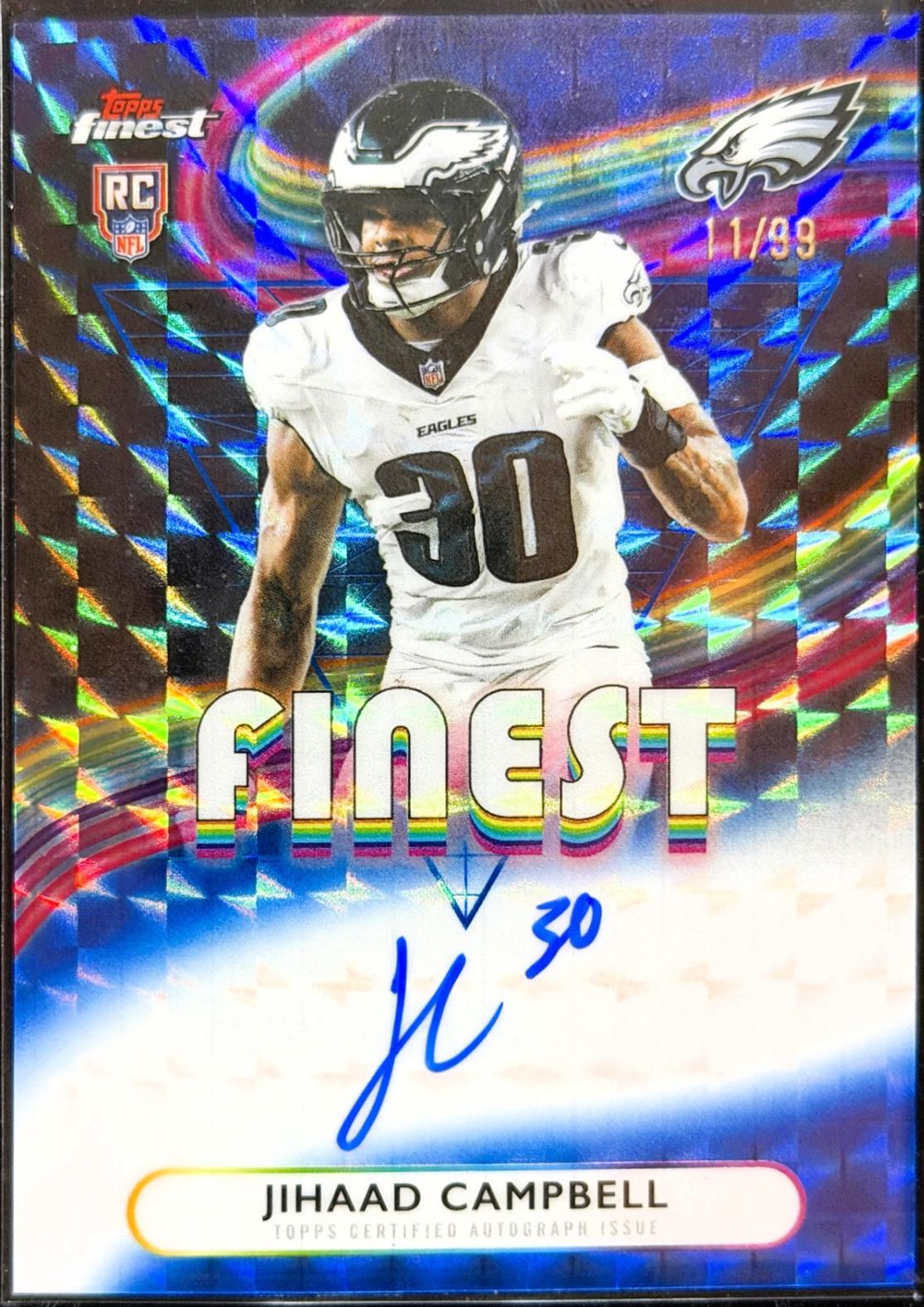 Jihaad Campbell [Blue Refractor] #RFA-JC
