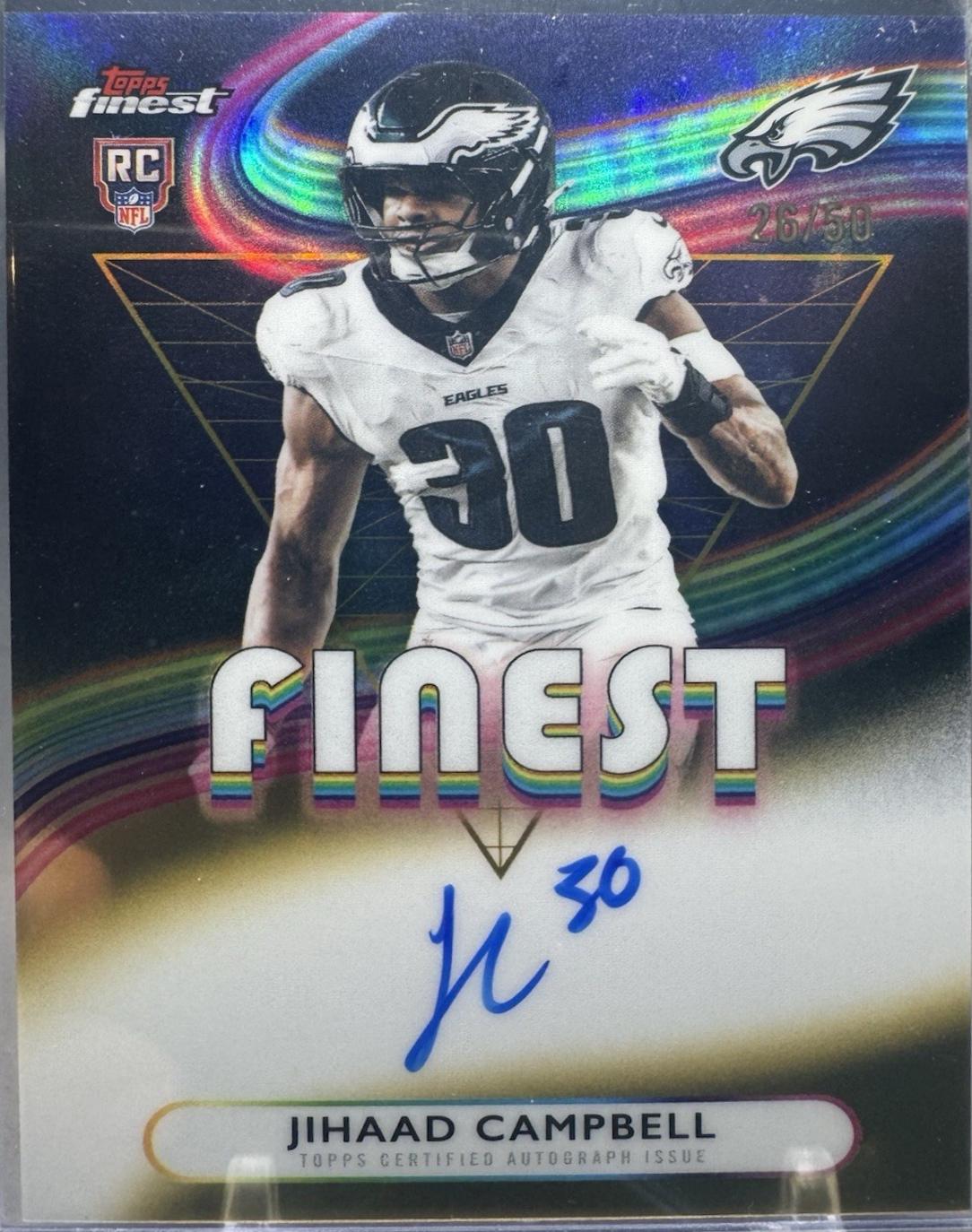 Jihaad Campbell [Gold Refractor] #RFA-JC