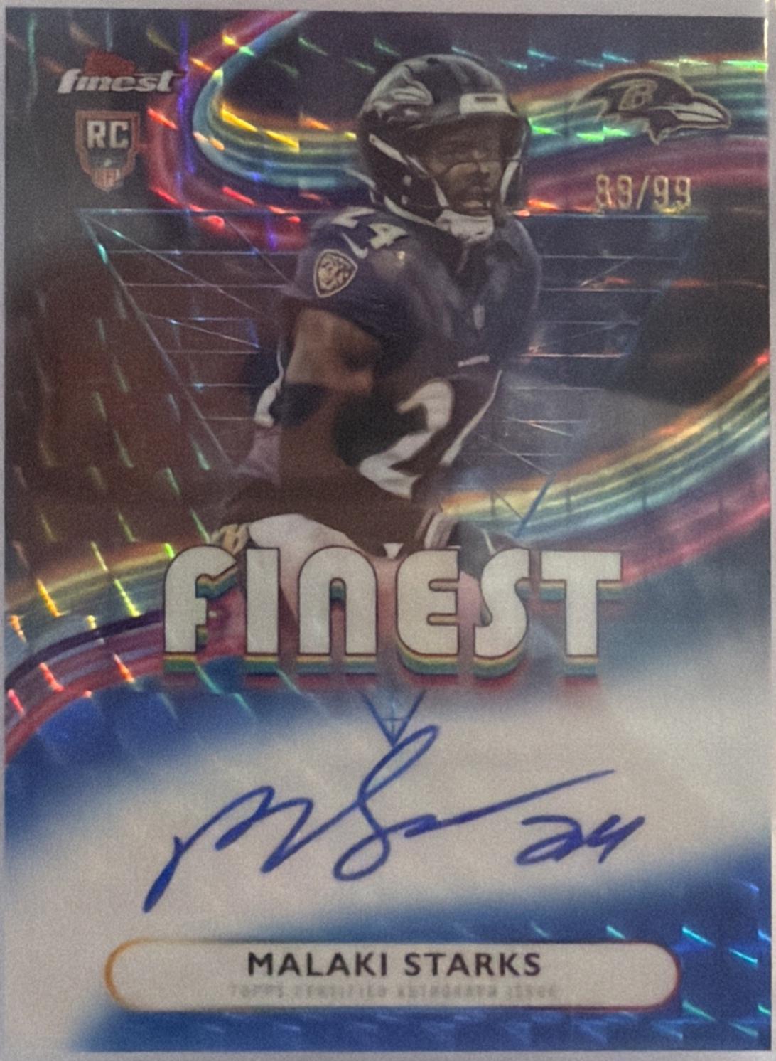 Malaki Starks [Blue Refractor] #RFA-MS