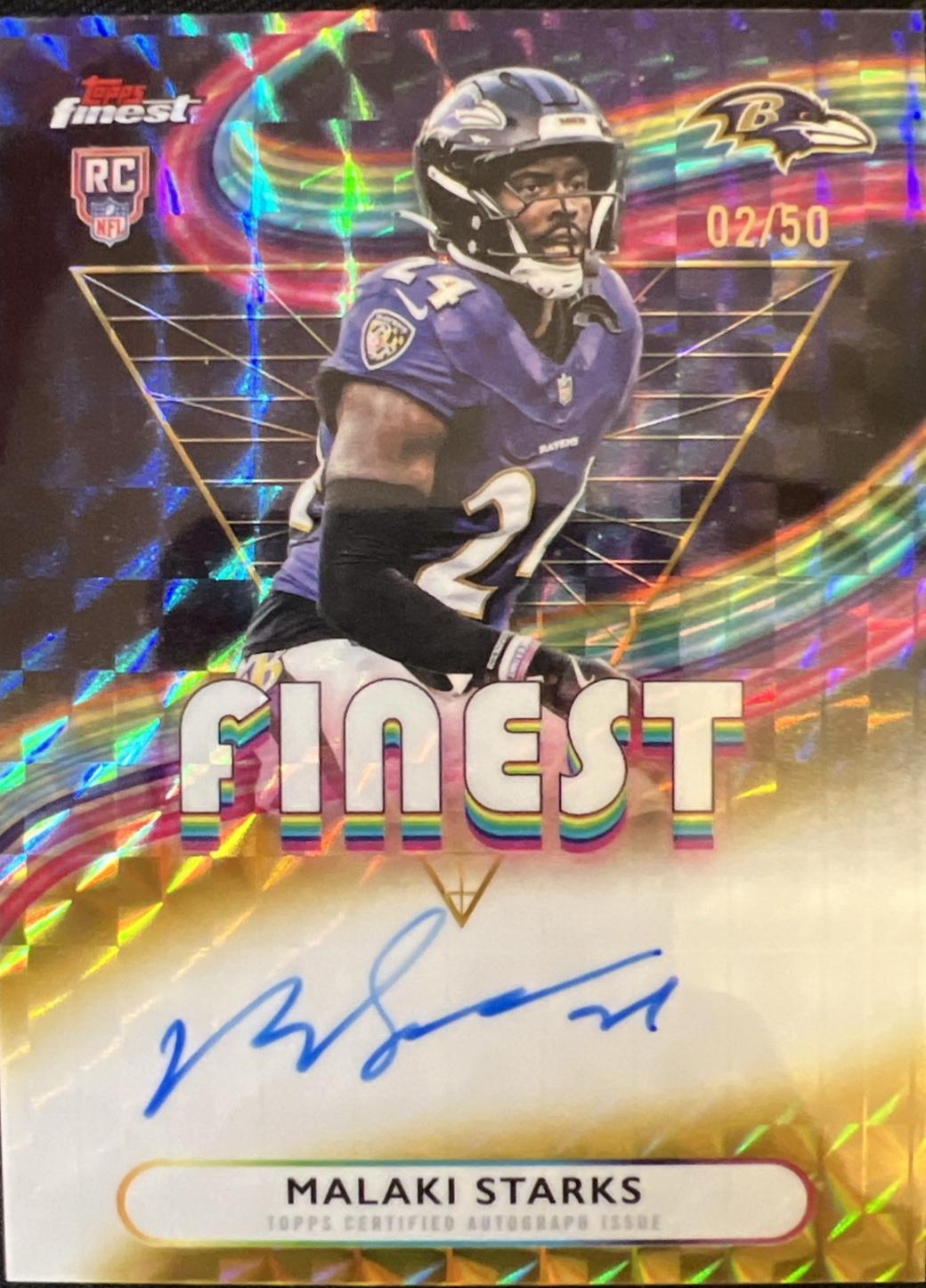 Malaki Starks [Gold Refractor] #RFA-MS