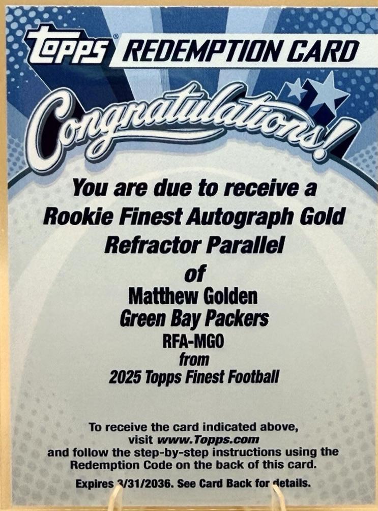 Matthew Golden [Gold Geometric] #RFA-MGO