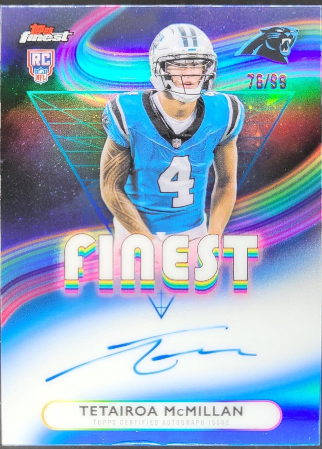 Tetairoa McMillan [Blue Refractor] #RFA-TM