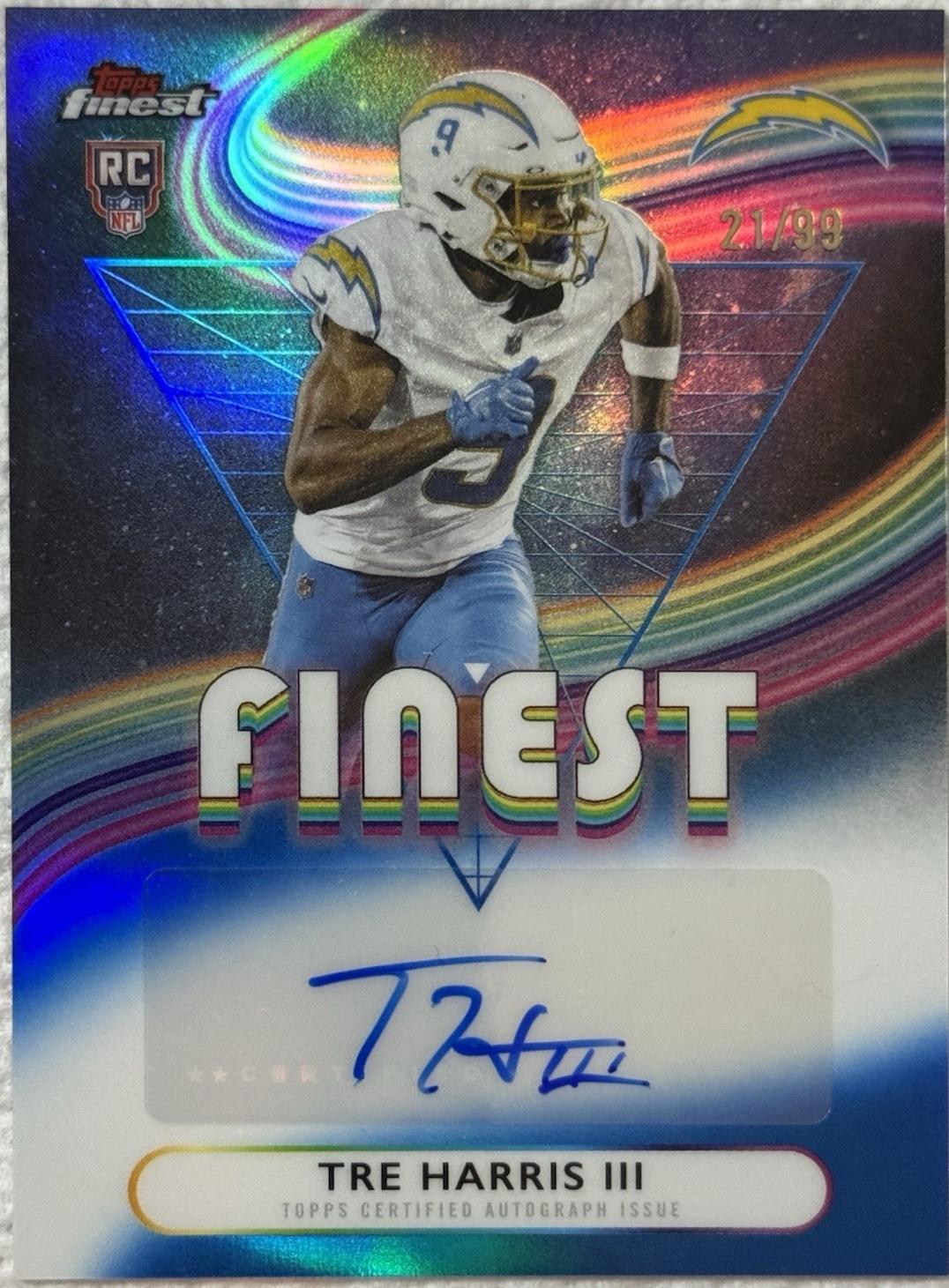 Tre Harris III [Blue Refractor] #RFA-TH