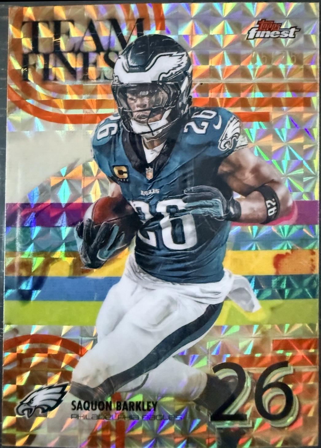 Saquon Barkley [Orange Geometric] #TF-5