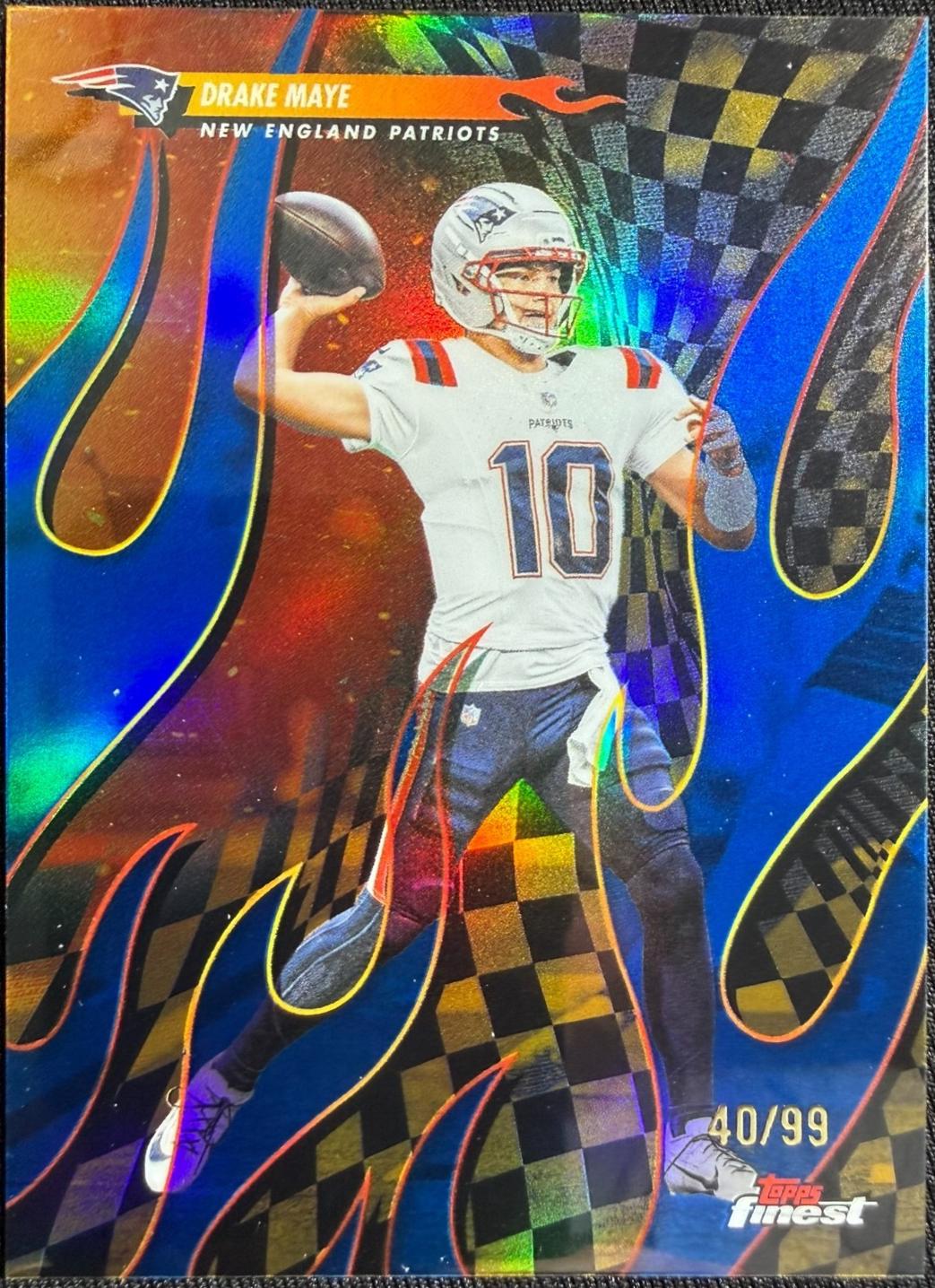 Drake Maye [Blue Refractor] #T-25