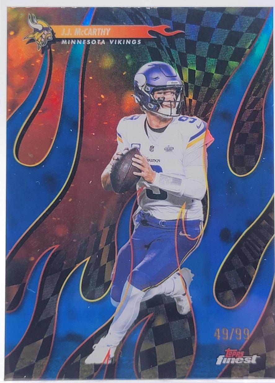 J.J. McCarthy [Blue Refractor] #T-24