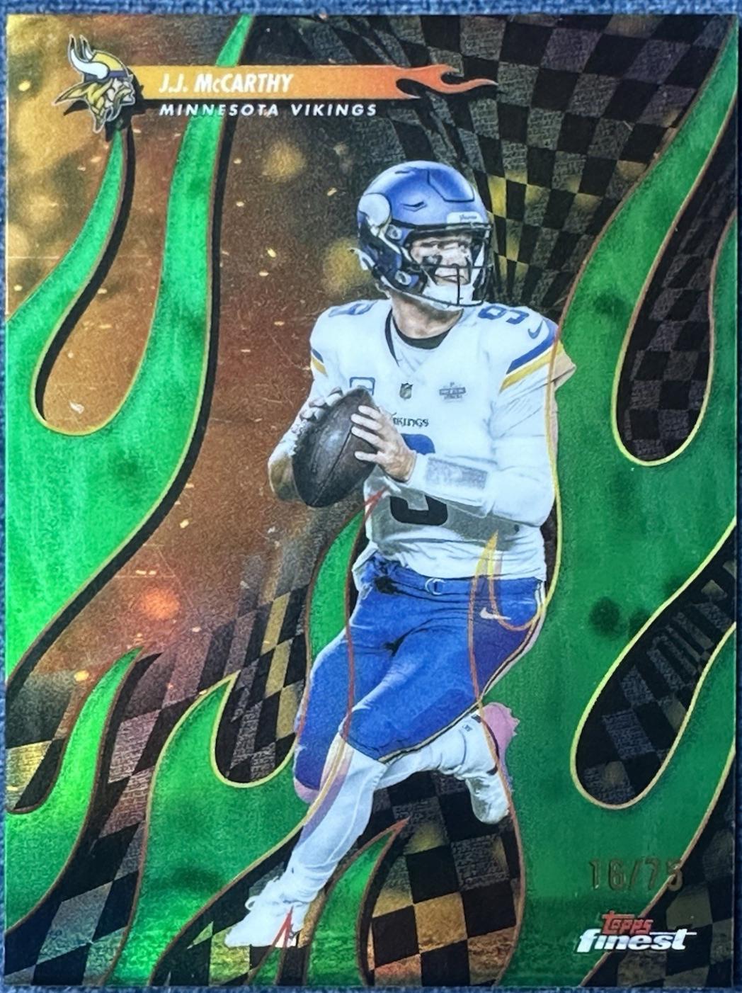 J.J. McCarthy [Green Refractor] #T-24
