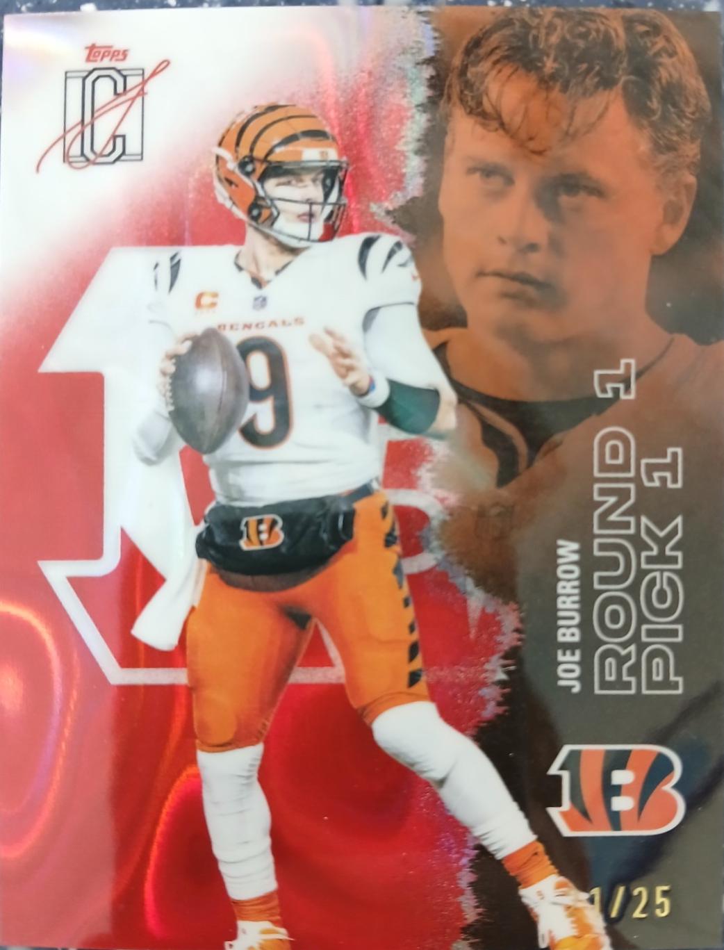 Joe Burrow [Orange Geometric] #T-13