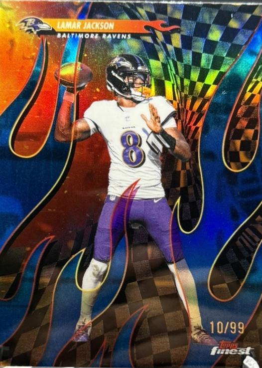Lamar Jackson [Blue Refractor] #T-9
