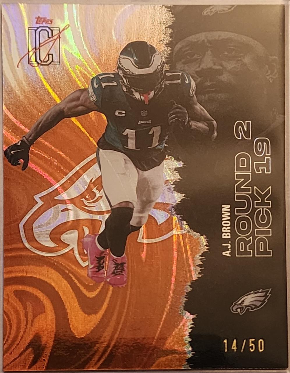 A.J. Brown [Orange Lava Refractor Chrome] #93