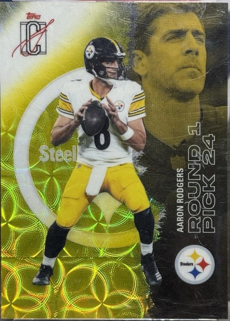 Aaron Rodgers [Kaleidoscope Yellow Refractor Chrome] #44