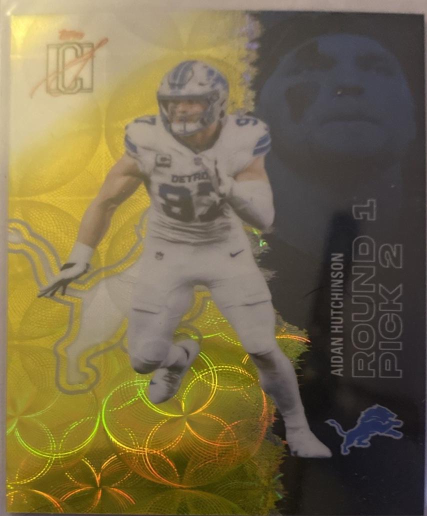 Aidan Hutchinson [Kaleidoscope Yellow Refractor Chrome] #74