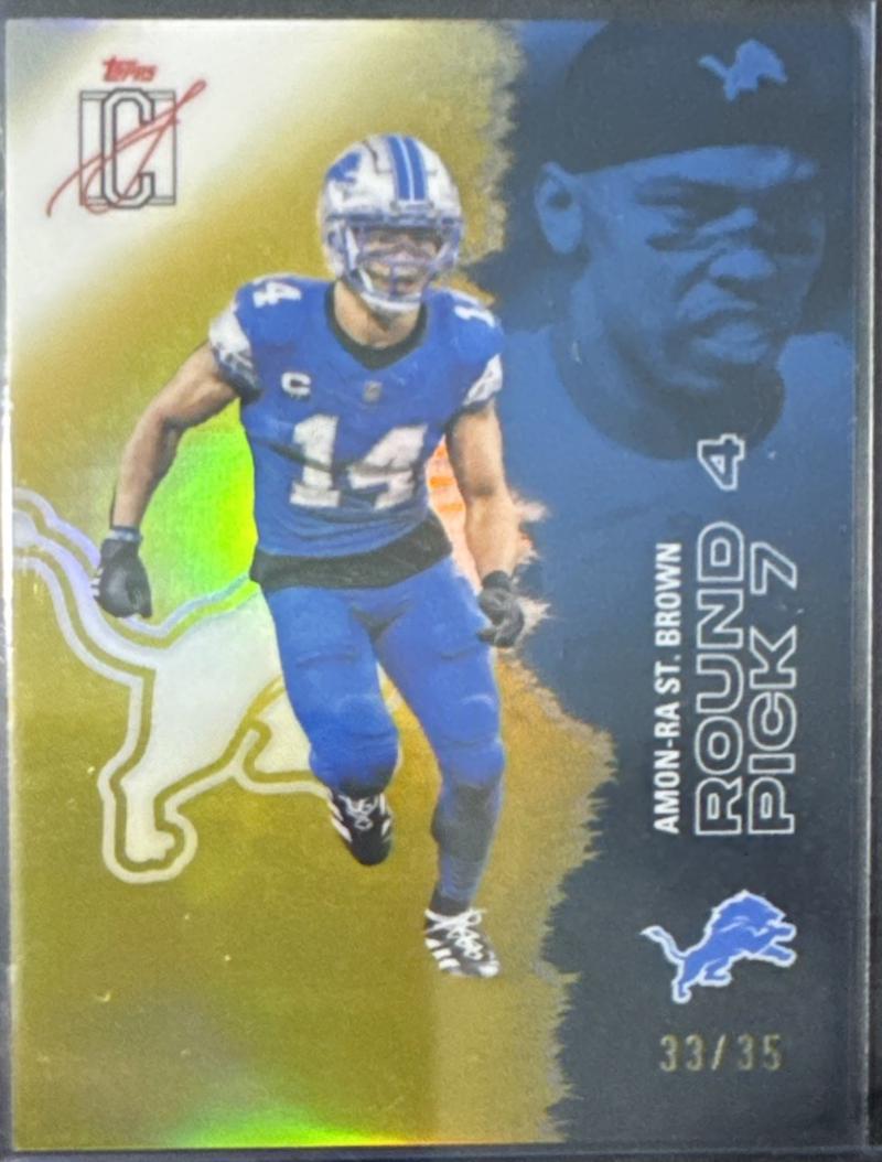 Amon-Ra St. Brown [Gold Refractor Chrome] #19