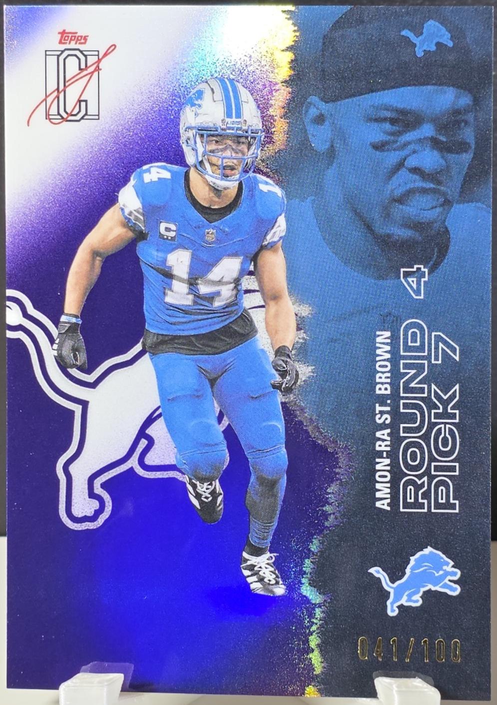 Amon-Ra St. Brown [Purple Refractor Chrome] #19