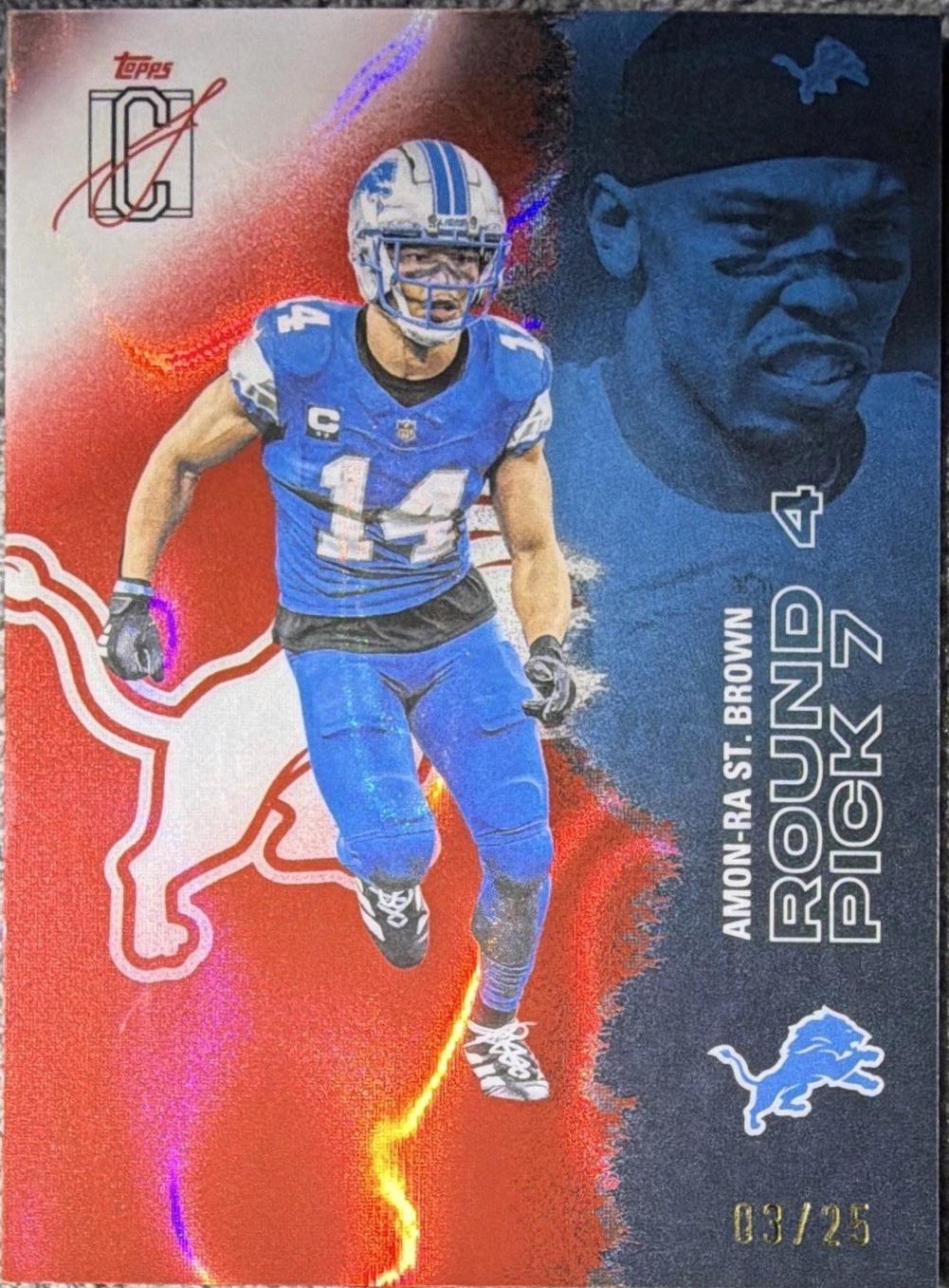 Amon-Ra St. Brown [Red Lava Refractor Chrome] #19