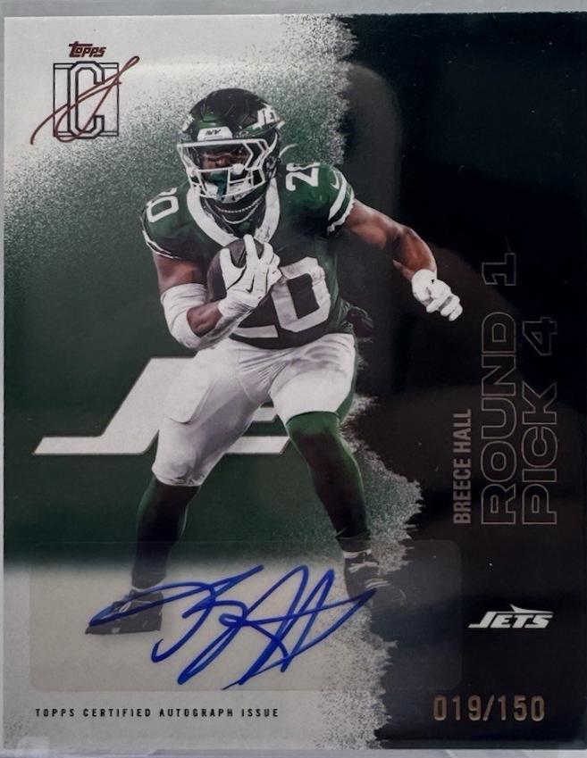 Breece Hall [Green Autograph] #92