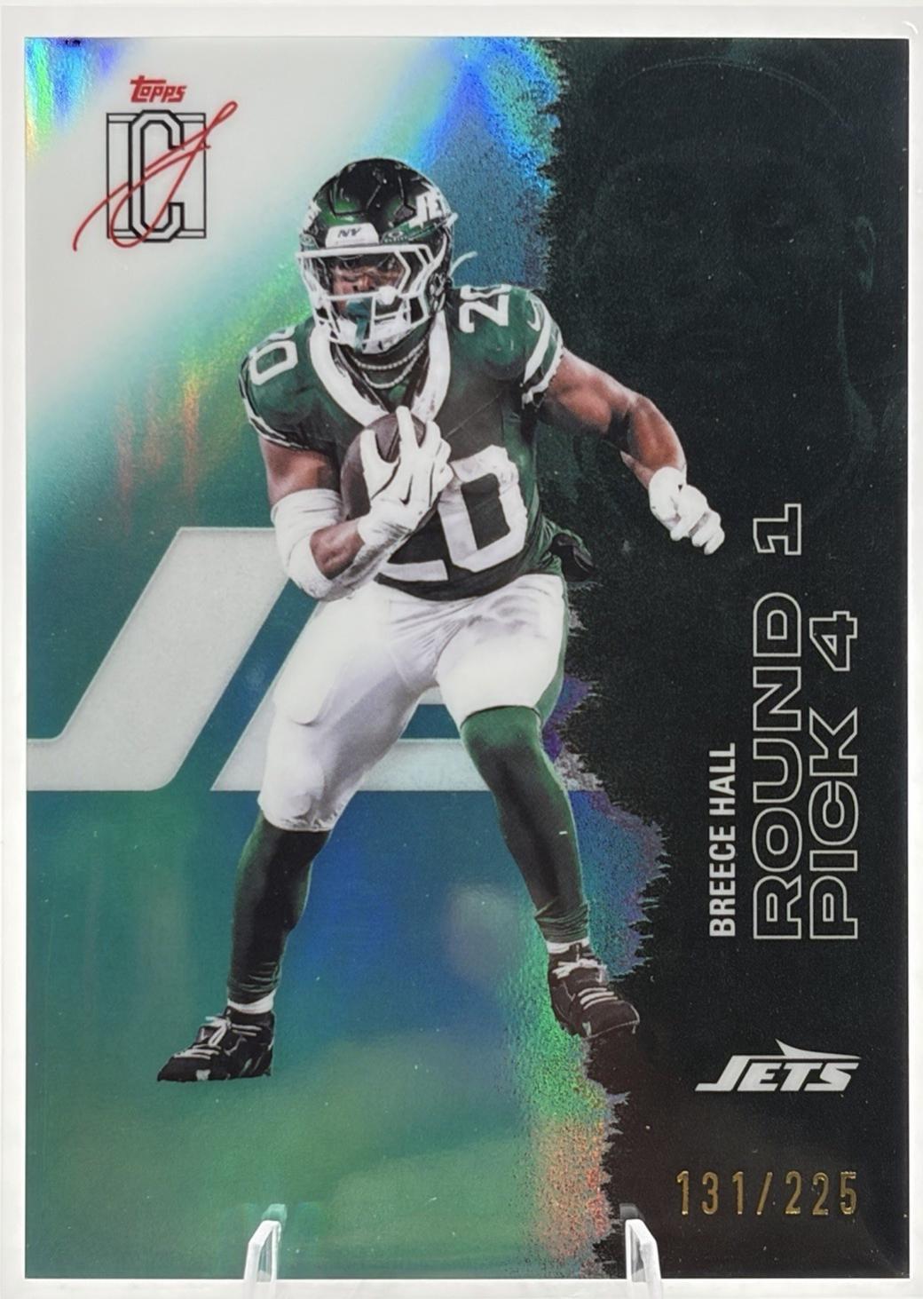 Breece Hall [Teal Refractor Chrome] #92