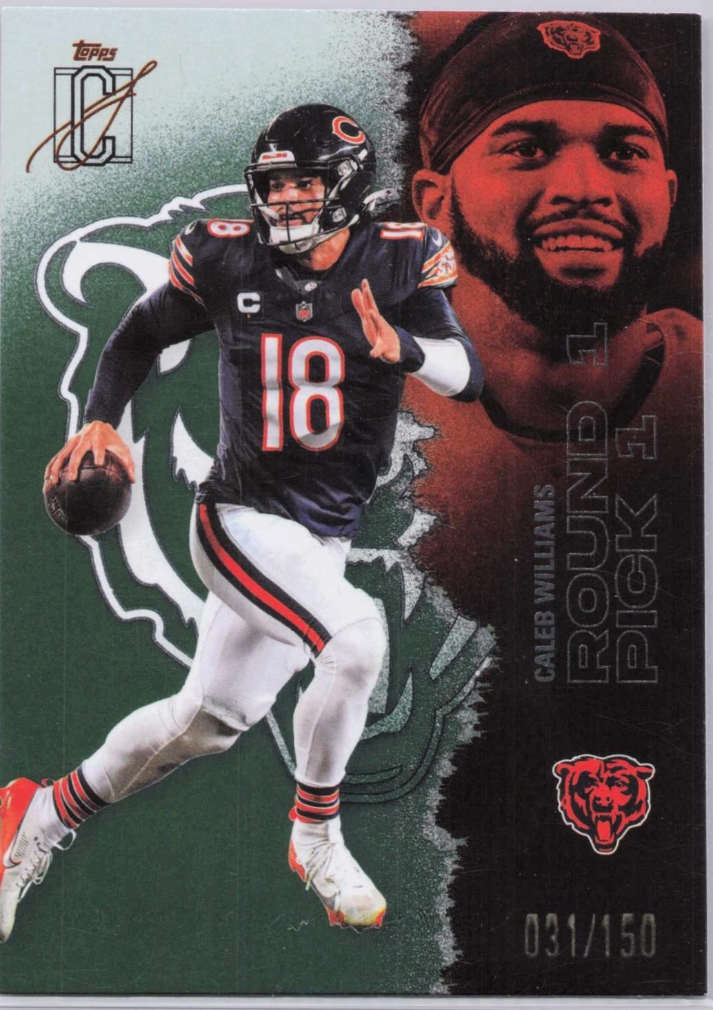 Caleb Williams [Green Autograph] #11