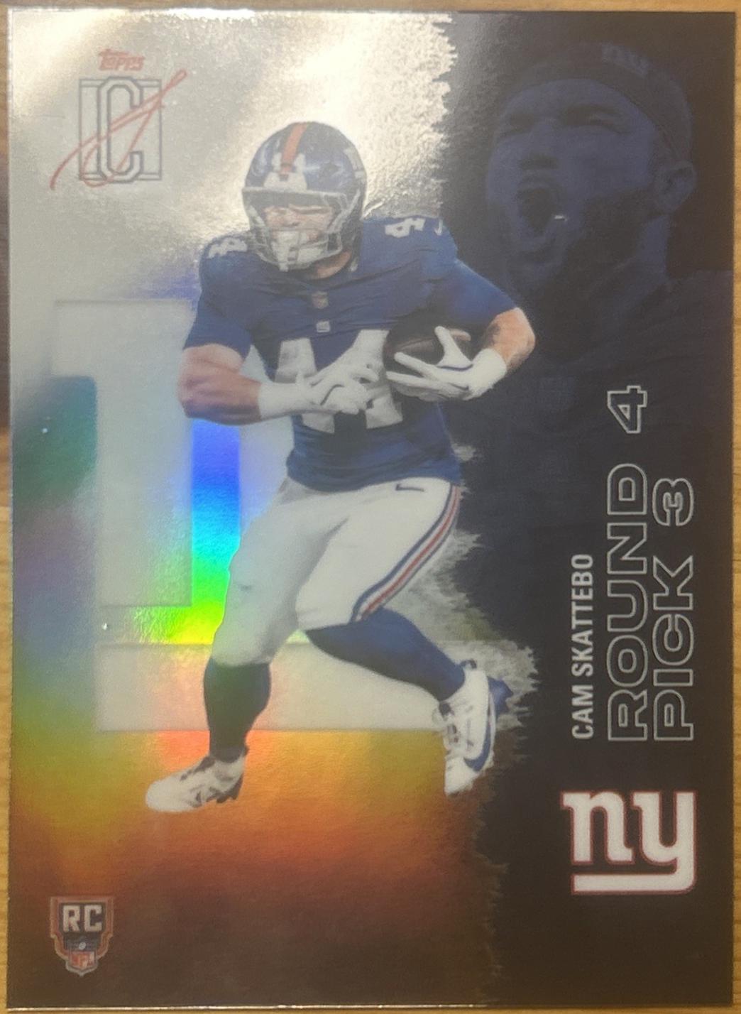Cam Skattebo [Refractor Chrome] #119