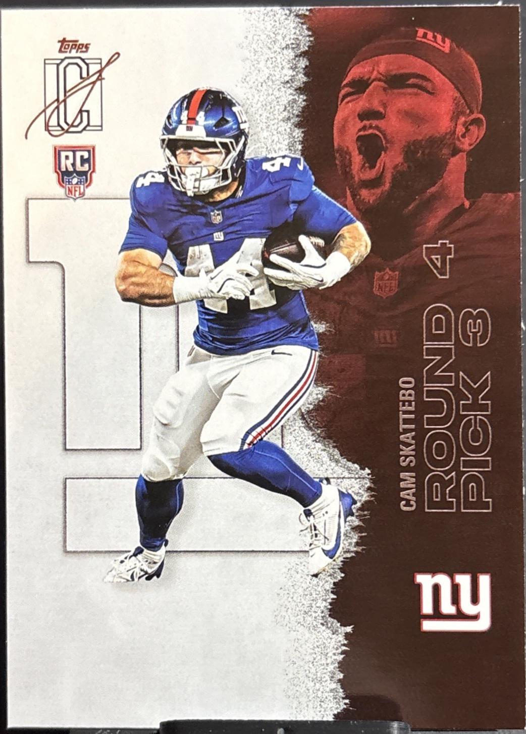 Cam Skattebo [White Refractor Chrome] #119