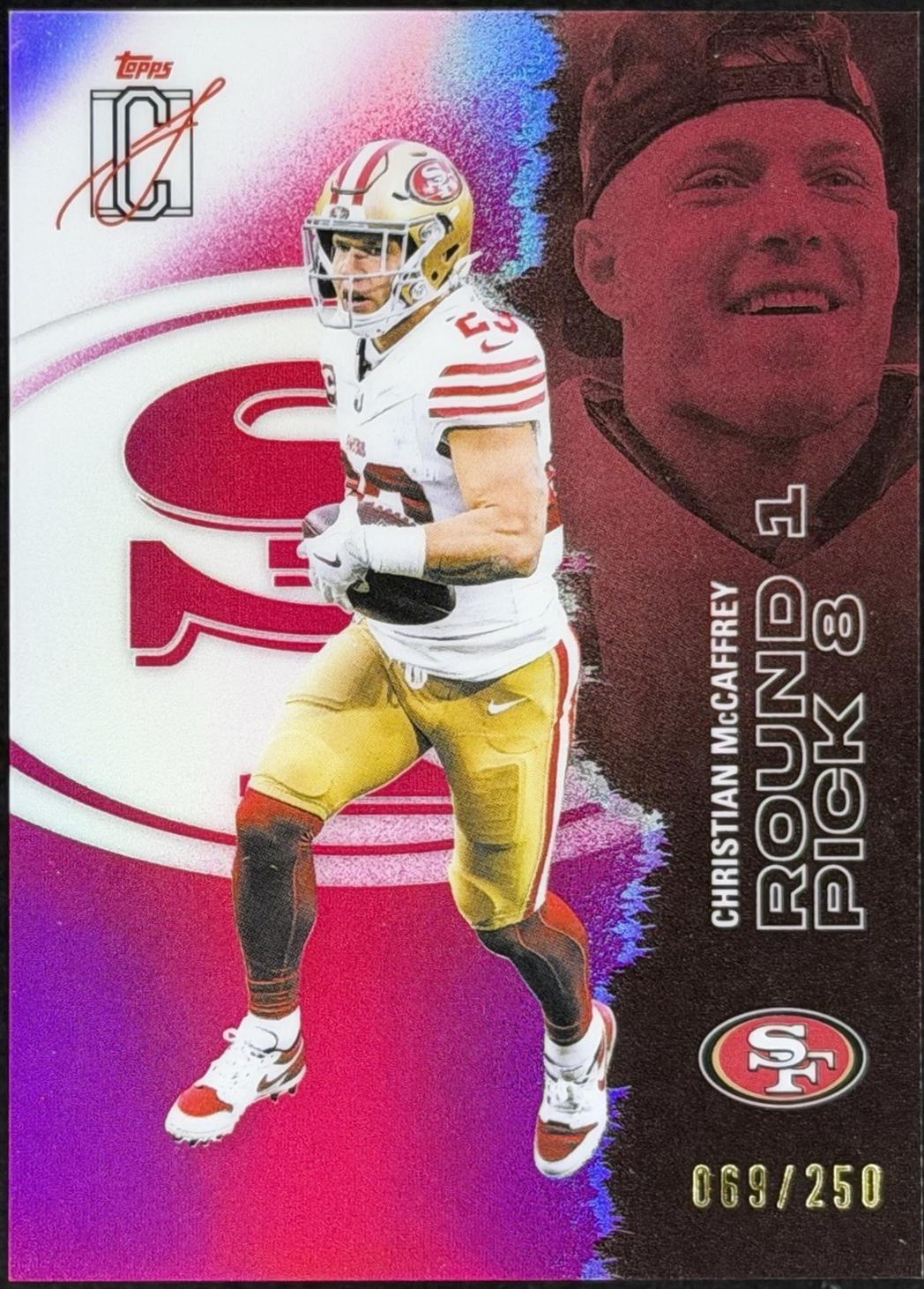 Christian McCaffrey [Magenta Refractor Chrome] #49