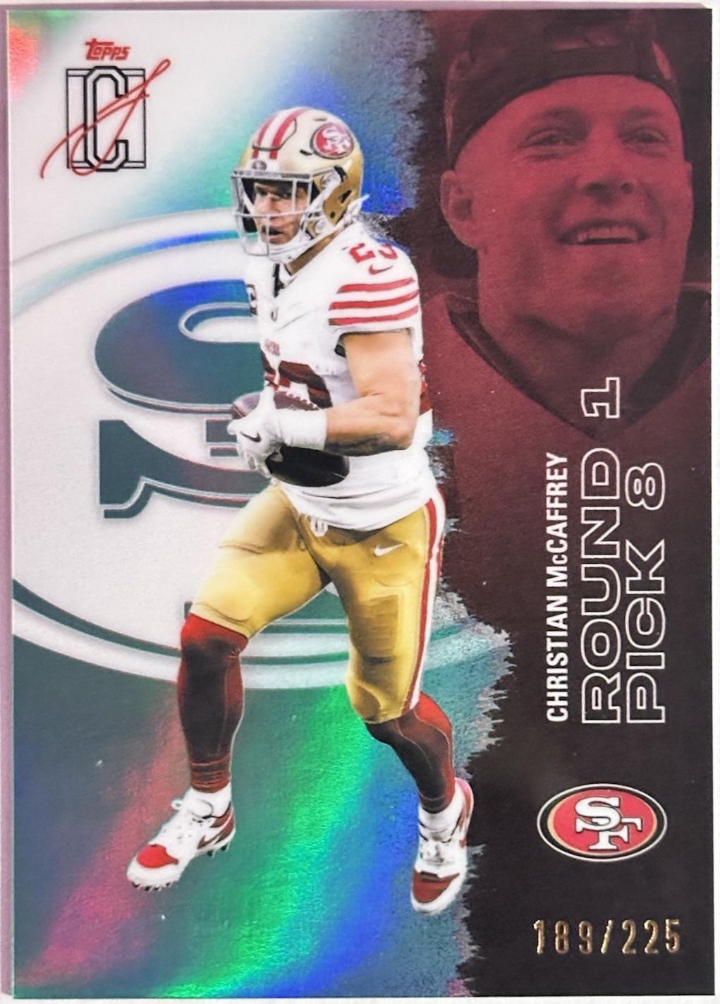 Christian McCaffrey [Teal Refractor Chrome] #49