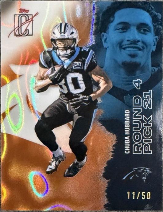 Chuba Hubbard [Orange Lava Refractor Chrome] #66