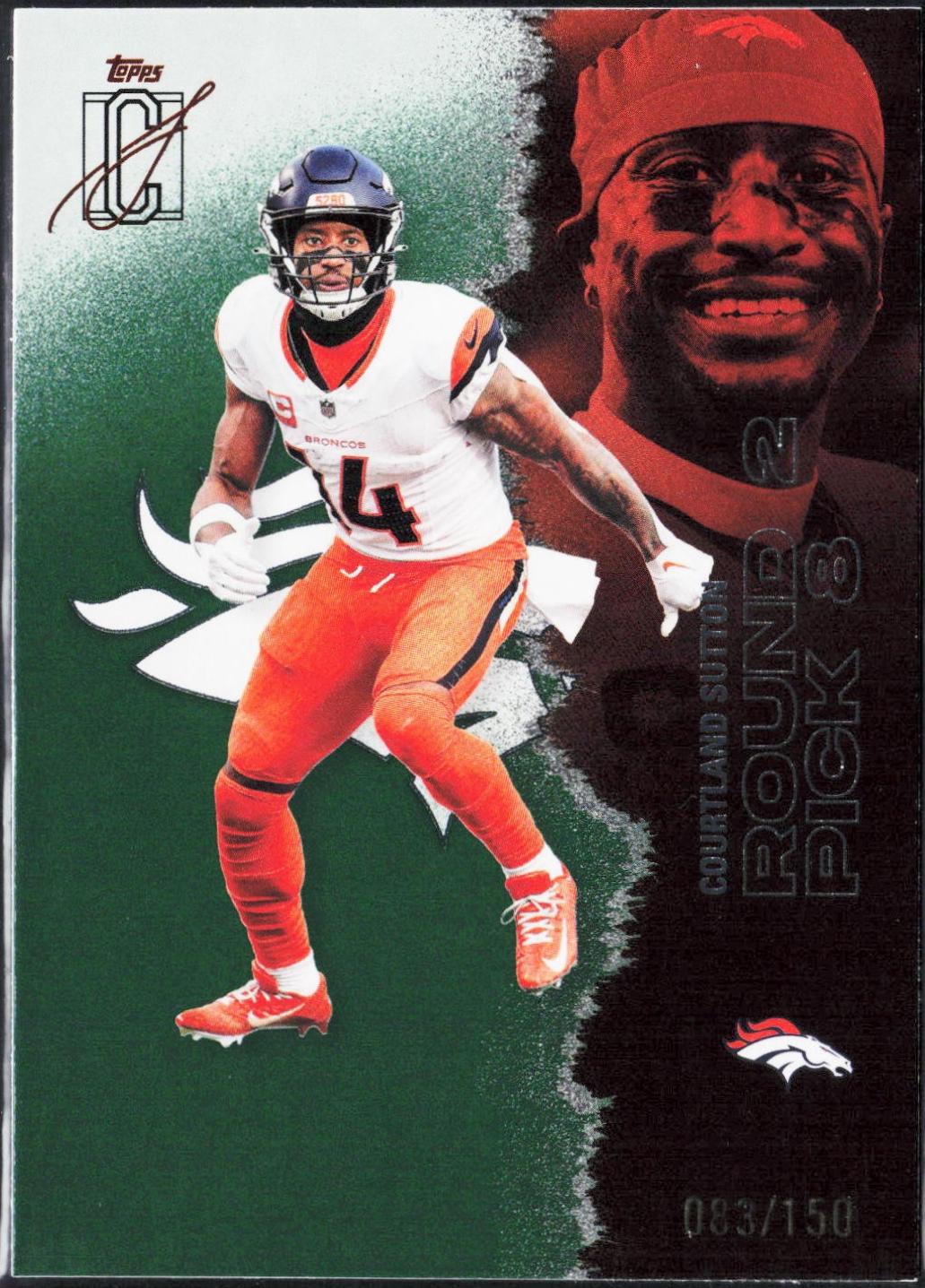 Courtland Sutton [Green Refractor Chrome] #17