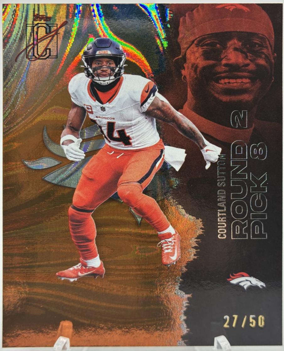 Courtland Sutton [Orange Refractor Chrome] #17