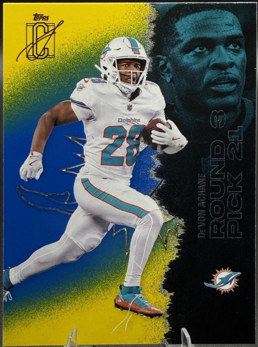 De'Von Achane [Blue Yellow] #35