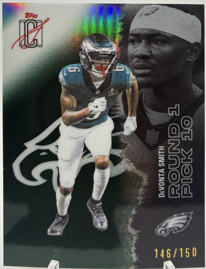 DeVonta Smith [Green Refractor Chrome] #94