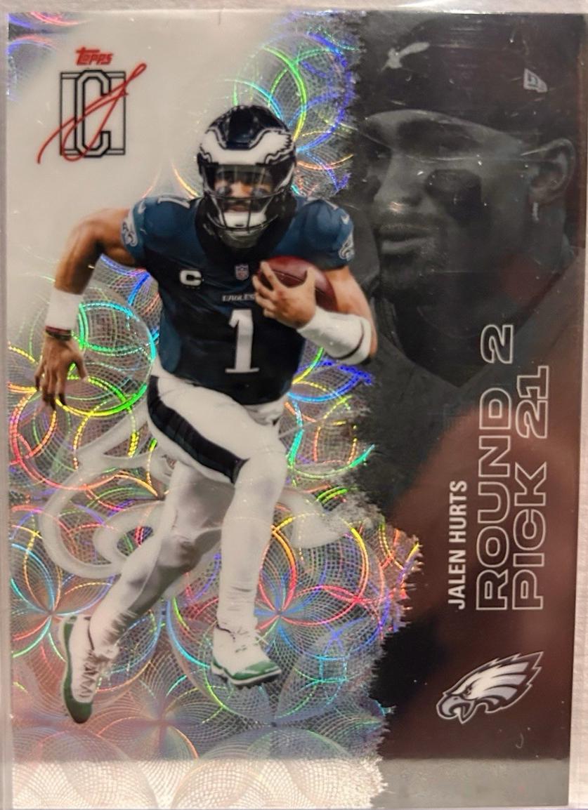 Jalen Hurts [Kaleidoscope Refractor Chrome] #42