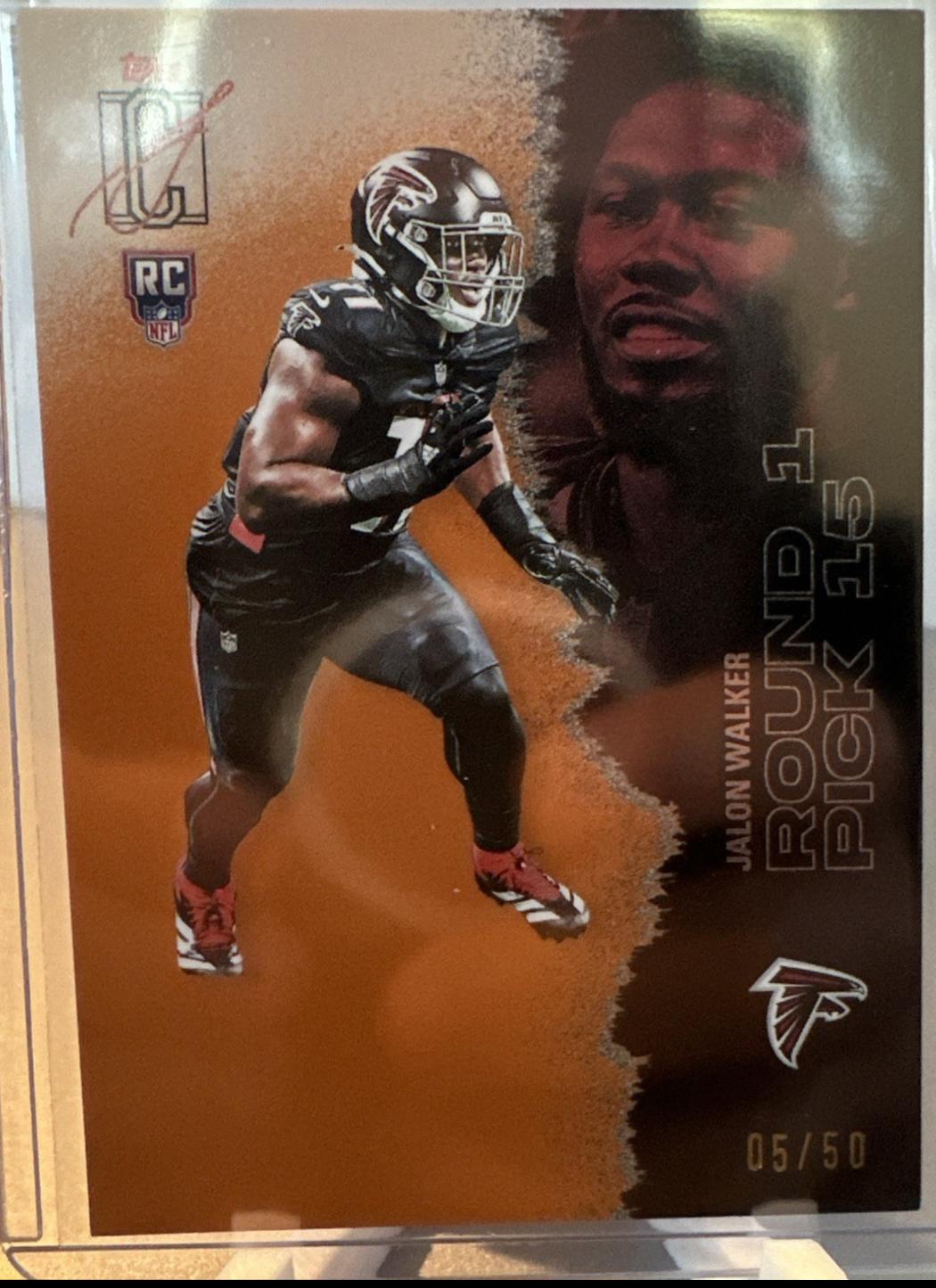 Jalon Walker [Orange Refractor Chrome] #121