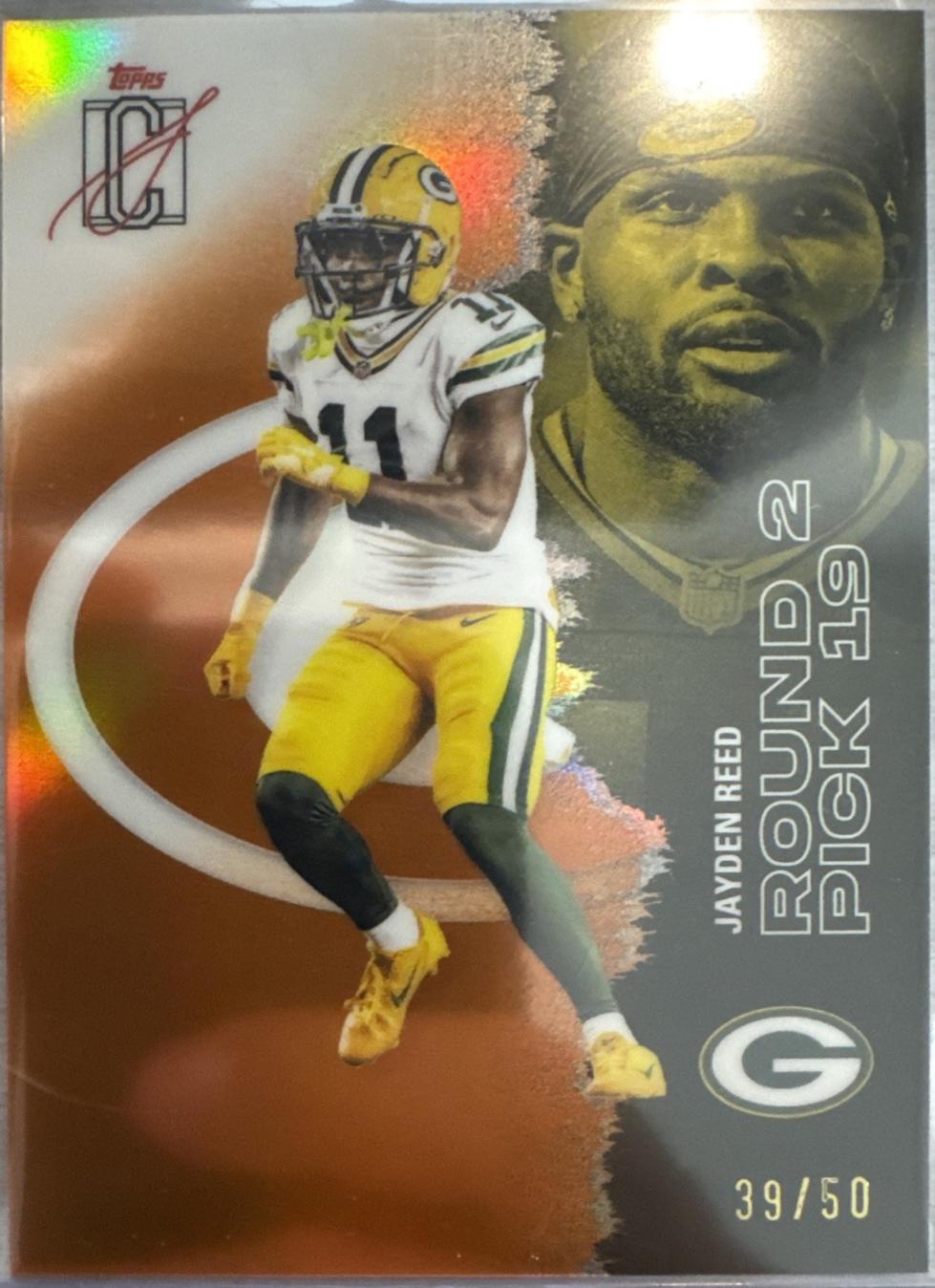 Jayden Reed [Orange Lava Refractor Chrome] #75