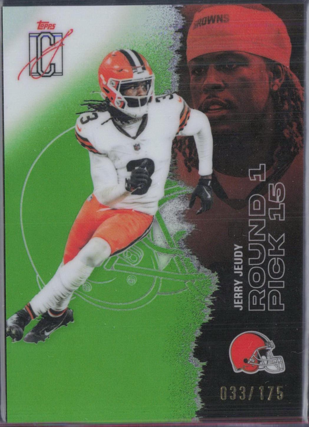 Jerry Jeudy [Lime Green Refractor Chrome] #70