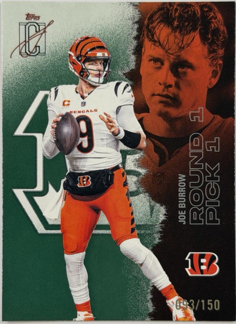 Joe Burrow [Green Autograph] #13