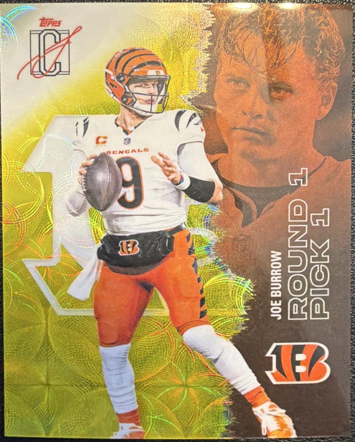 Joe Burrow [Kaleidoscope Yellow Refractor Chrome] #13