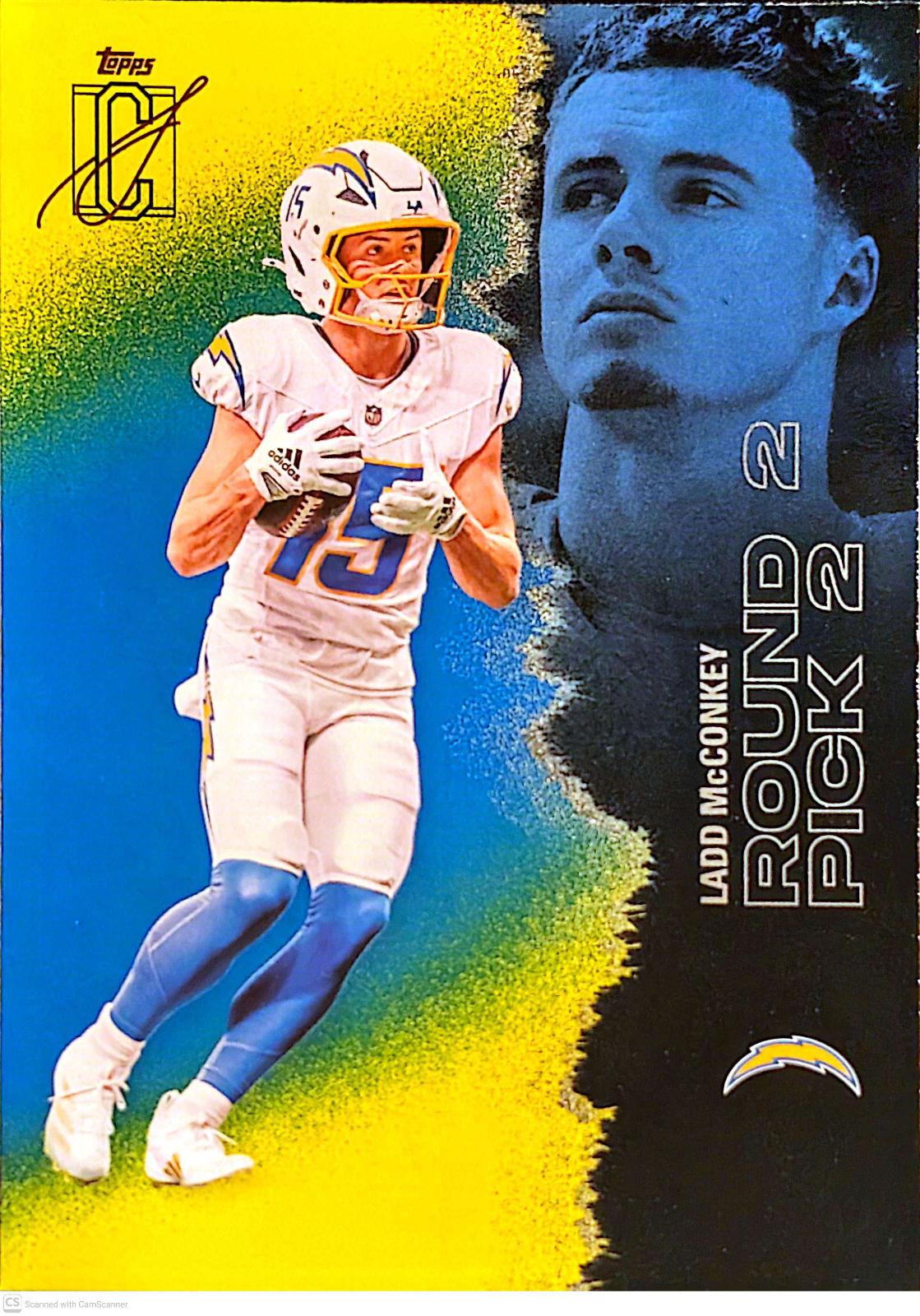 Ladd McConkey [Blue Yellow] #81