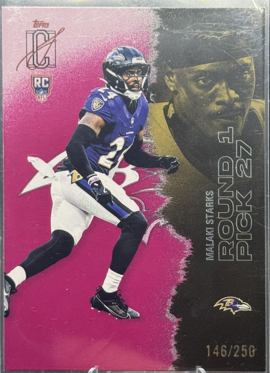 Malaki Starks [Magenta Refractor Chrome] #140