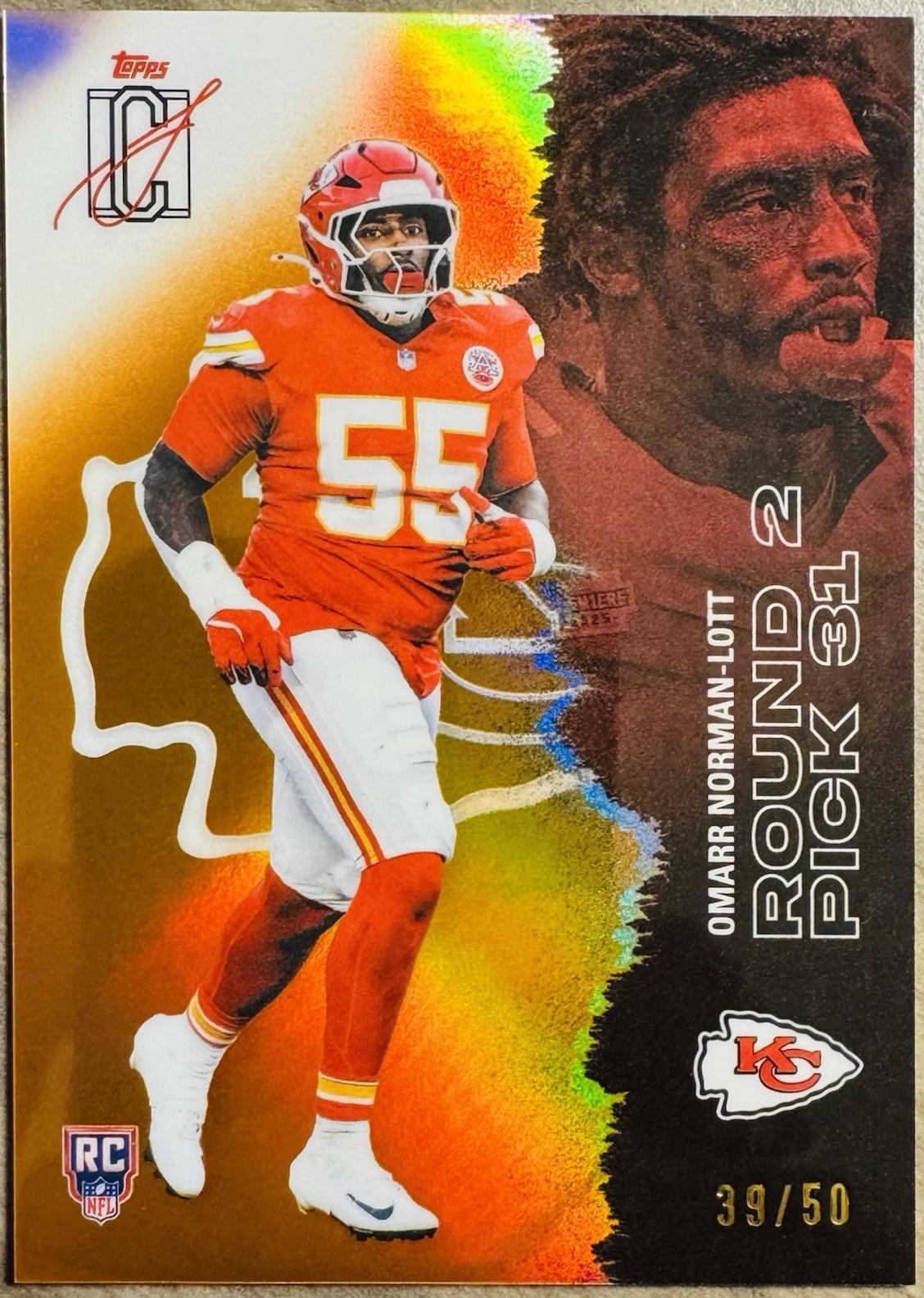 Omarr Norman-Lott [Gold Refractor Chrome] #239