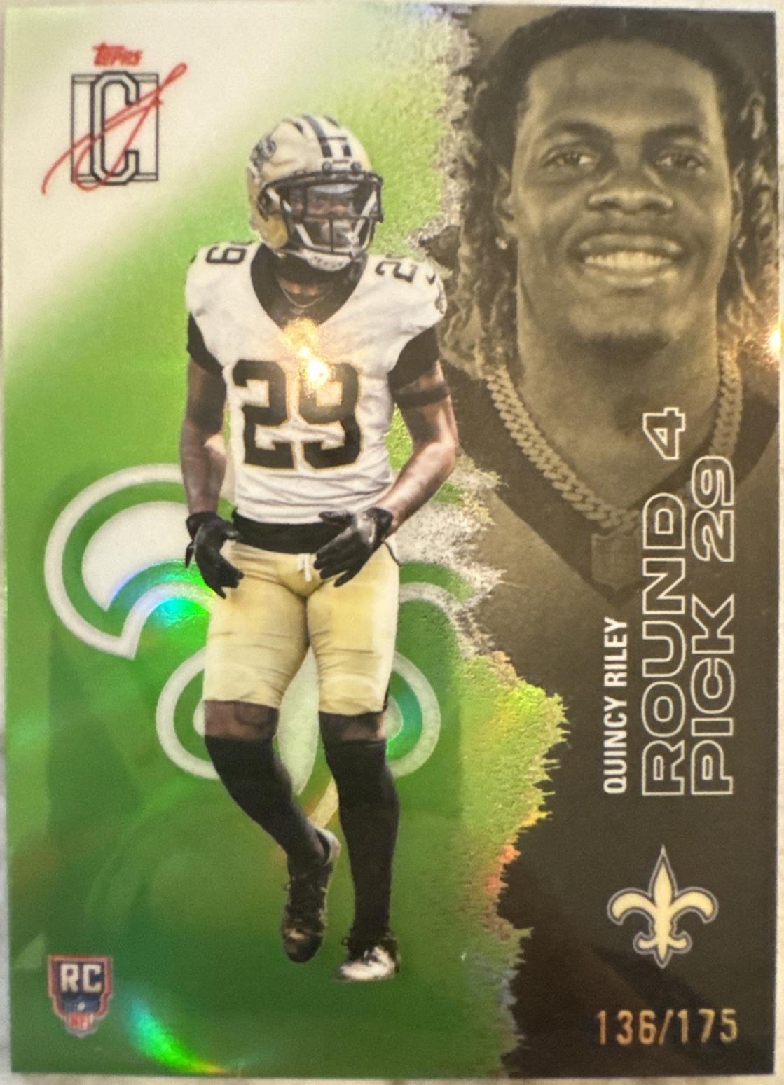 Quincy Riley [Lime Green Refractor Chrome] #161