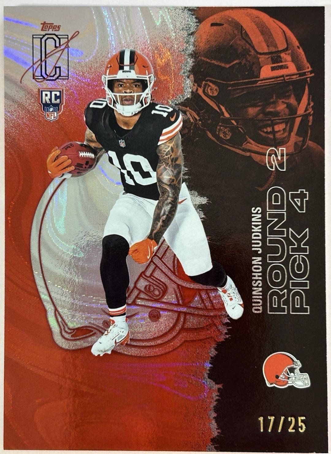 Quinshon Judkins [Red Refractor Chrome] #115