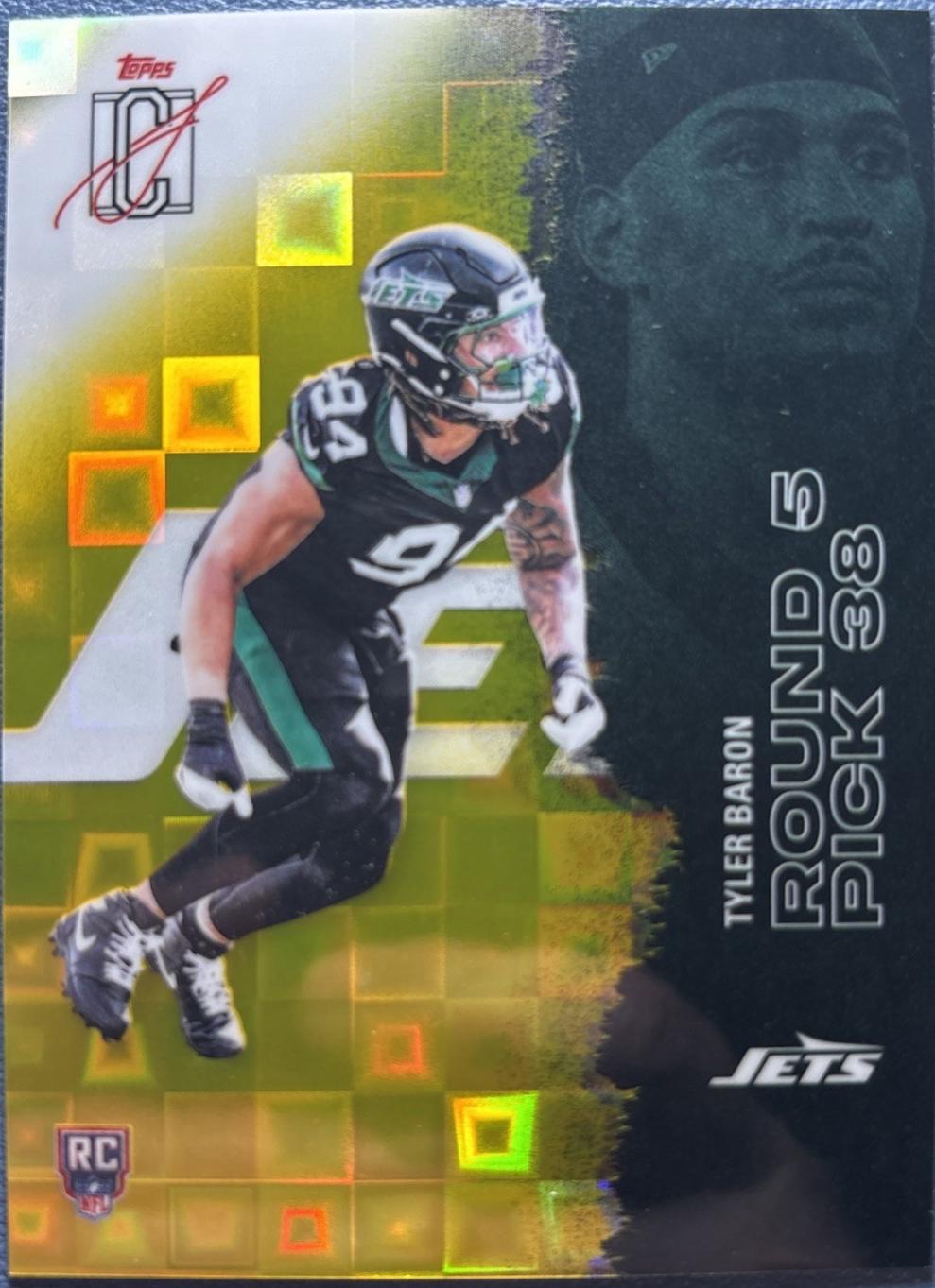 Tyler Baron [Pandora Yellow Refractor Chrome] #176